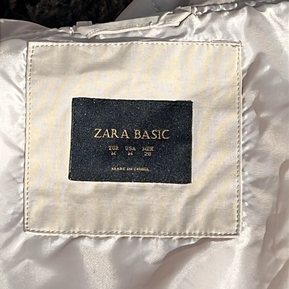 Zara Basic Parka 2 pc set Khaki Tan Coat Women's Size Medium - Picture 7 of 15